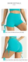 ZHUMU GYM Pantalones de Yoga de Verano Cintura Alta, Cordón Deportivo Transpirable para Fitness, Correr, Ciclismo - details 3
