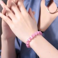 Cuentas de 10mm, regalo Feng Shui, pulsera de piedra de ojo de gato Natural para mujer, amuleto de buena suerte hecho a mano, joyería - details 1