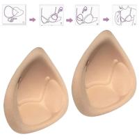 Accesorios íntimos para mujer, almohadillas de espuma para sujetador, copas push up, potenciador de pecho falso, transpirable y lavable, 1 par - details 2