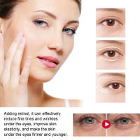Crema de eliminación instantánea de bolsas de ojos, Retinol, antiarrugas, se desvanecen, líneas finas, piel firme, antiojeras, masaje de contorno de ojos, cuidado brillante - details 7