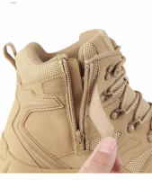 Zapatos de senderismo para hombre, zapatillas tácticas de cuero de gamuza, resistentes al desgaste, senderismo, caza - details 3
