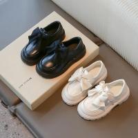 Zapatos de cuero para niñas, mocasines versátiles de estilo coreano con fondo suave y pajarita, para otoño, 2024 - details 1