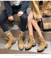 Nuevas botas cortas de gamuza de suela gruesa, zapatos de senderismo para parejas - details 9