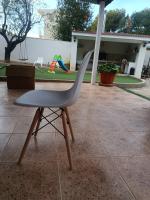 Juego de 4 sillas EMA INS con patas de madera, mueble estilo nórdico medieval, para escritorio, comedor, dormitorio, balcón o restaurante BAR hosteleria, OFICINA Mesa de comedor nórdica cocina,m - details 5
