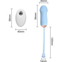 Pantalón de huevo vibrante del seta del control inalámbrico con el juguete sexual del vibrador eléctrico del hormigón remoto para las mujeres - details 8