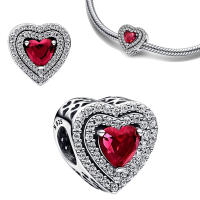Colgante de Corazón de Plata Esterlina 925 Joyería de Plata para Damas 2024 - details 1
