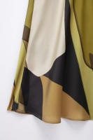 TRAFZA-Vestido largo con estampado para mujer, prenda de manga corta con cuello redondo y botones en la espalda, elegante y ajustado, para verano - details 17