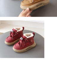 Botas de nieve para niños invierno nuevos zapatos grandes de algodón para niños apilados zapatos para bebés y niñas engrosados versión coreana niño - details 9