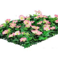 Panel de pared de plantas artificiales Morning Glory, 60x40cm, paneles de pared de plástico resistentes a los rayos UV, fondo realista DIY - details 3