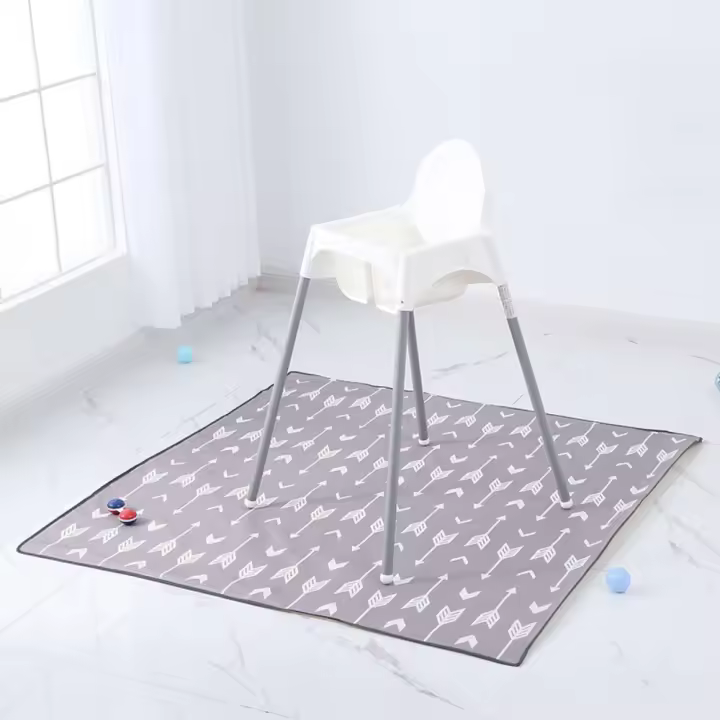 Mantel de Cocina y Comedor de Grijas Diseño a Rayas Chevron Gris Elegante Cubierta de Mesa - 1