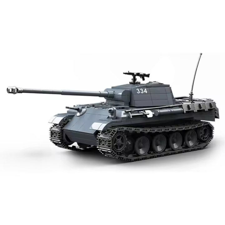 Panzerkampfwagen V Panther serie militar, bloques de construcción, juguete de ingeniería, tanque del ejército WW2 para niños y fanáticos militares - 1