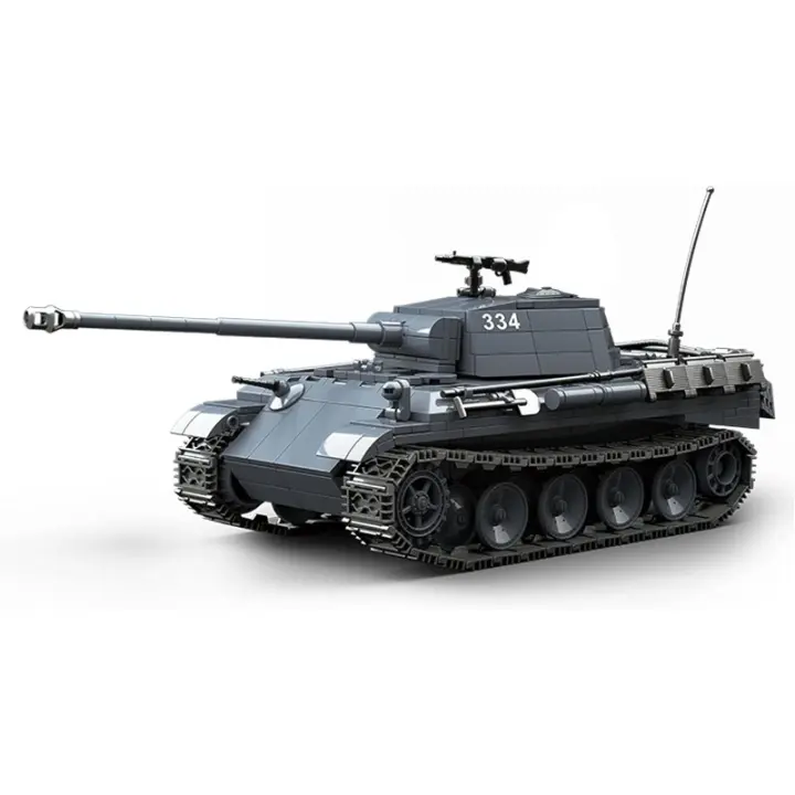 Panzerkampfwagen V Panther serie militar, bloques de construcción, juguete de ingeniería, tanque del ejército WW2 para niños y fanáticos militares - 1