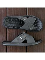 Chanclas de gran tamaño para hombre, sandalias de verano para exteriores, chanclas casuales, cien una palabra, arrastre al aire libre, zapatos de playa - details 6