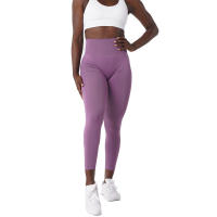 NVG Leggings de gimnasio sin costuras para mujer, suaves para entrenamiento, ropa de yoga de LICRA de cintura alta - details 26