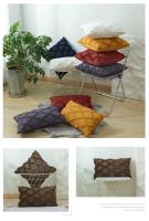Funda de Almohada de Ratán Geométrico de 3D Tamaños de 4 Cálida para Otoño-Invierno - details 6