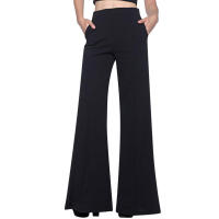 Pantalones largos acampanados simples de color sólido nuevo estilo europeo y americano - details 9