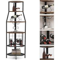 Botellero Esquinero de 5 Pisos Soporte para Cristal y Almacenamiento de Vino - details 2