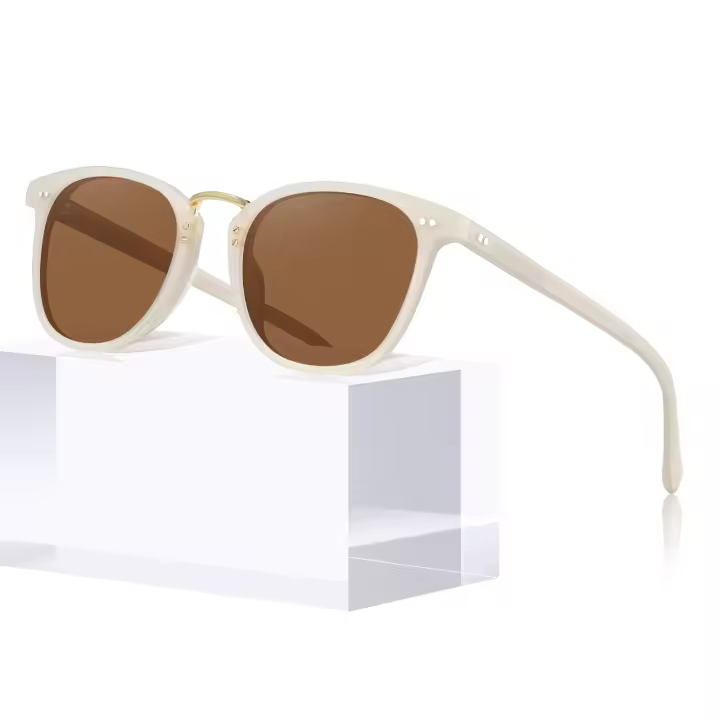 Gafas de Sol Polarizadas de Acrílico para Mujeres Protección UV, Estilo Retro Tendencia - 1
