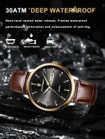 Reloj de Cuero de Lujo para Hombres Automático Impermeable Luminoso Fecha de Semana Marca Superior - details 8