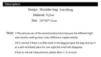 Bolso de mano multifunción para mujer, Bolsa de gran capacidad, informal, resistente al agua, de nailon, bandolera - details 0