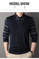 Camisetas para Hombres CASUMANL Moda Casual a Rayas Manga Larga Ropa de Primavera-Otoño - details 7