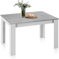 Mesa de Comedor Extensible Diseño Rectangular Danna Acabado en Blanco Artik y Roble Canadian - details 36