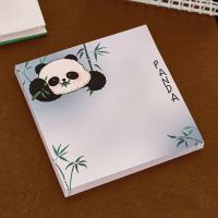 10 Uds. Notas adhesivas autoadhesivas de dibujos animados escritura suave estilo Ins libretas de Panda suministros escolares cuadernos de notas cuadrados - details 3