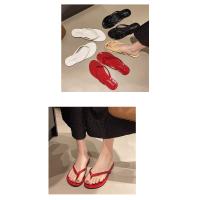 Sandalias de Verano 2025 para Mujer Tamaño Grande, Rojas, Antideslizantes, Estilo Playa, Zapatos de Tacón, Fiesta - details 13
