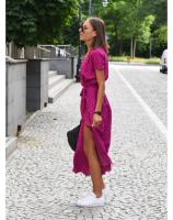 Vestido Floral Elegante con Escote en V Estampado Moderno, Transpirable, Perfecto para Trabajo y Ocasiones Casuales - details 15