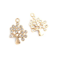 Colgantes de Árbol de Brasso Dorado de 18K Joyería Hazte de Diamantes Falsos y Circonio - details 26