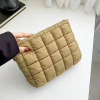 Bolso De Maquillaje Para Mujer Padded Quilted Gran Organizador De Cosméticos Bolsa De Almacenamiento De Maquillaje Bolsa De Panales Estilo Clutch Beauty Case - details 16