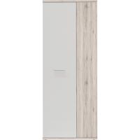 2 puertas, estantes, blanco / roble arena, 69x179x35 cm - details 0
