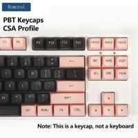 Teclas PBT de 149 teclas CSA, teclas en inglés de doble disparo, color negro y rosa, personalizadas para Teclado mecánico de juegos - details 0