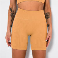 Pantalones cortos de yoga para mujer, leggings de cintura alta sin costuras para correr, entrenar, gimnasio - details 19