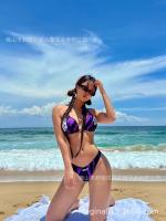 Nuevo traje de baño con cabeza de lobo para mujer, Bikini Sexy con estampado dividido de cintura alta - details 21