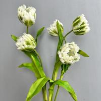 Diseño de escena, ramas de tulipán artificiales de PU, Festival de tacto Real, tallo de tulipán rococó, recuerdo de fiesta de flor de tulipán de imitación hecho a mano - details 14