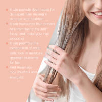 Reparación Nutre, repone, repara el cabello seco y encrespado, mascarilla capilar suave, brillante y que controla la grasa - details 4