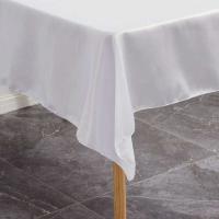 Mantel de boda de 145x275, tela de satén Rectangular, cubierta superpuesta negra, mantel de champán, fiesta, cena, banquete, rati - details 5
