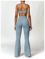 Conjunto de Yoga para Mujeres 2 Piezas Traje de Gimnasio Ropa Deportiva Sujetador de Cintura Alta Pantalones Cortos Leggings de Yoga Material de Nylon Adecuado para Primavera/Verano - details 16