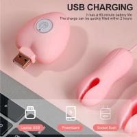 Leten-abrazadera vibratoria para masaje de senos, masturbación femenina, estimulador del clítoris, juegos para adultos, Juguetes sexuales para mujeres, parejas, vibrador de pezón - details 4