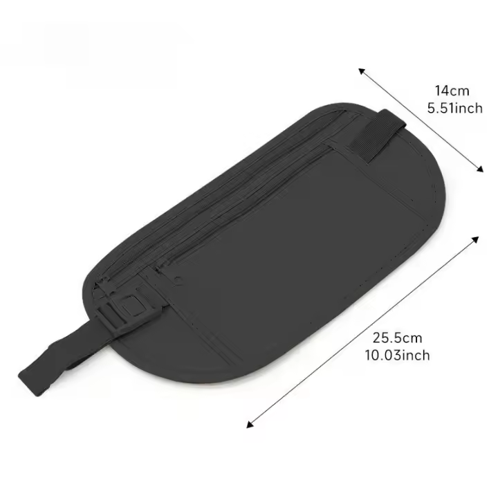 Riñonera Invisible Impermeable para Correr Bolsa de Viaje Ultrafina Multifuncional para Teléfono Móvil Paquete de Ciclismo para Hombres y Mujeres - 1
