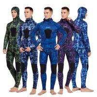 Traje de neopreno de fisión de manga larga para hombre, traje de neopreno sumergible para buceo, Tops y pantalones que mantienen el calor, protección solar de 2 piezas, 3mm - details 37