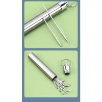 Juego de herramientas para palillos de dientes para el hogar, hilo dental de acero inoxidable para el cuidado dental - details 19