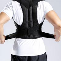 Corrector de postura Unisex, cinturón de seguridad deportivo de neopreno y nailon, ajustable, soporte para la espalda, color negro - details 7