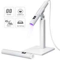 Mini lámpara portátil de mano con luz LED UV, recargable por USB, secador de secado rápido para curado de esmalte de uñas de Gel - details 0