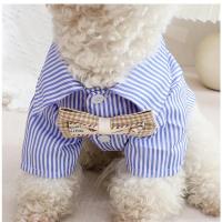 Moda Canina Casual a Rayas Camisa con Lazo para Perros Pequeños Ropa de Mascota de Primavera-Verano a la Moda - details 9