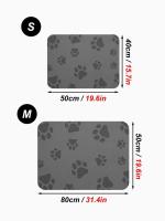 Mantel Individual absorbente de agua para mascotas, esterilla de alimentación para perros y gatos, almohadilla para comedero - details 1
