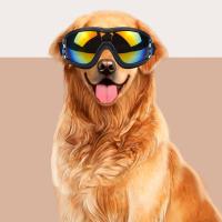 Gafas de sol para perros con correa ajustable, antiniebla, impermeables, gafas para mascotas, marco Flexible, protección contra el polvo, gafas para perros medianos y grandes - details 5