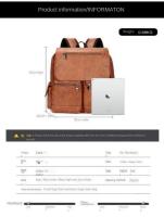 Bolsos de cuero retro pu, mochilas universitarias de moda para hombres, mochilas de computadora casuales, mochilas - details 14