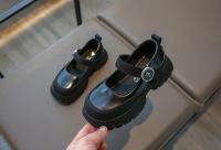Zapatos de cuero para niños y niñas, calzado de boca baja, moda de Corea del Sur, fondo grueso, Simple, versátil, Primavera, 2024 - details 11